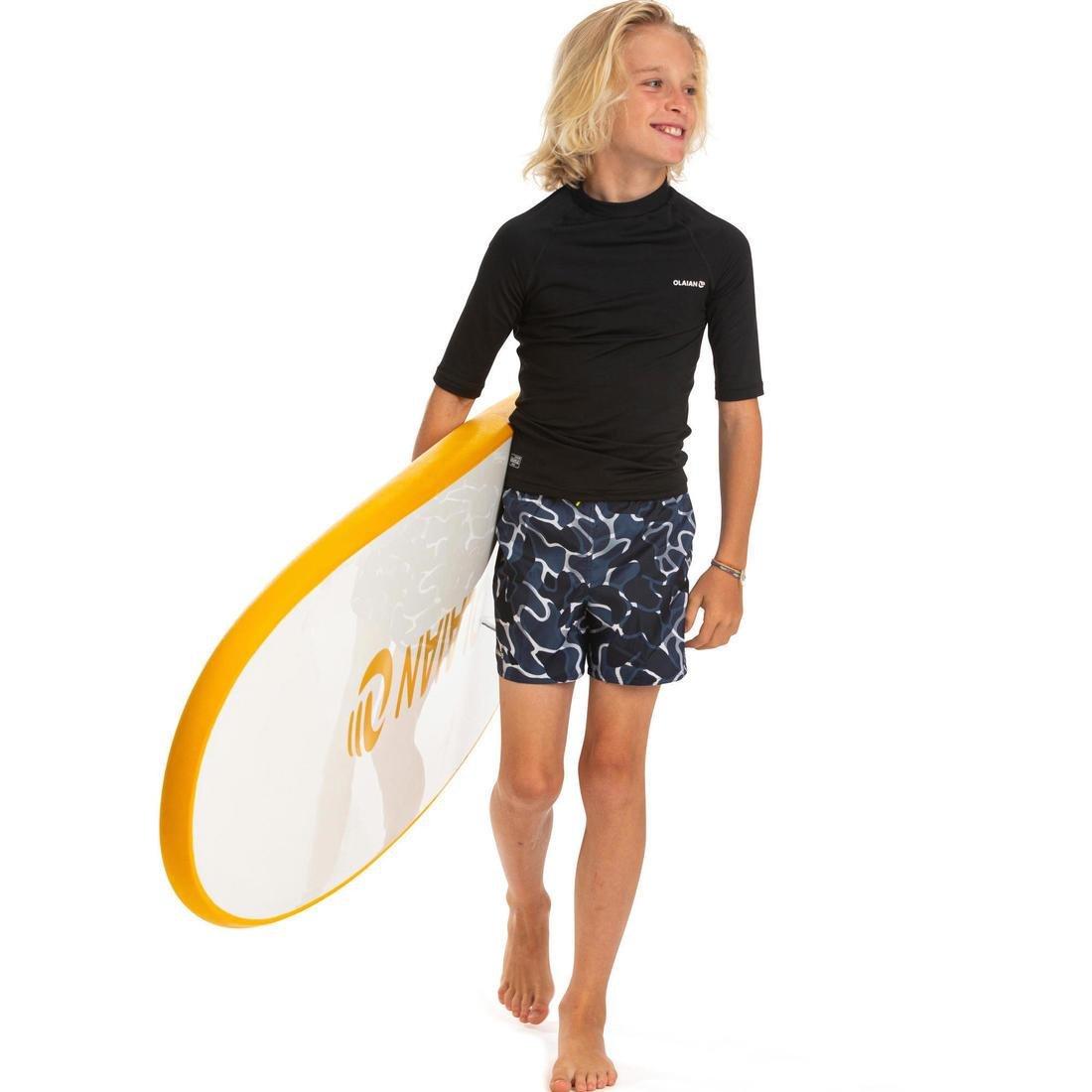 Swimming Shorts 100, Black, No Color, large image number 4