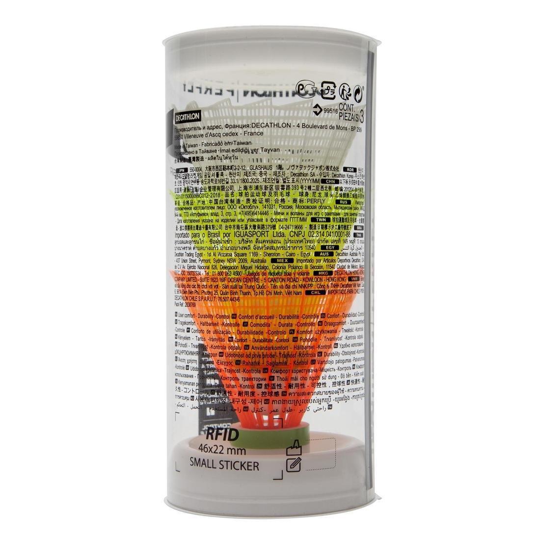 Ch Plastic Shuttlecock Psc 100 X 3, Multicolour, No Color, large image number 2