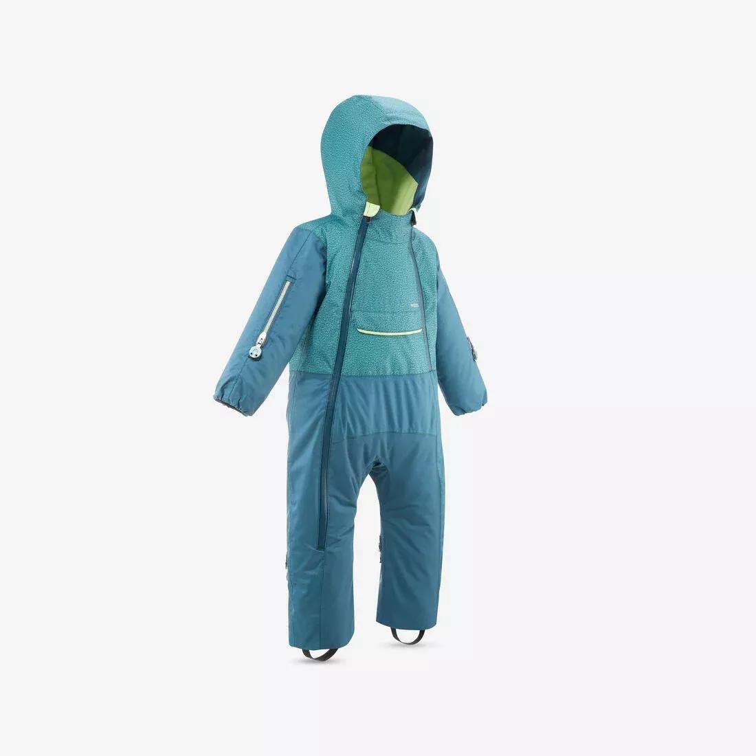 Waterproof Baby Ski Suit - 900 Warm PNF, Turquoise, 5401_000, large image number 1