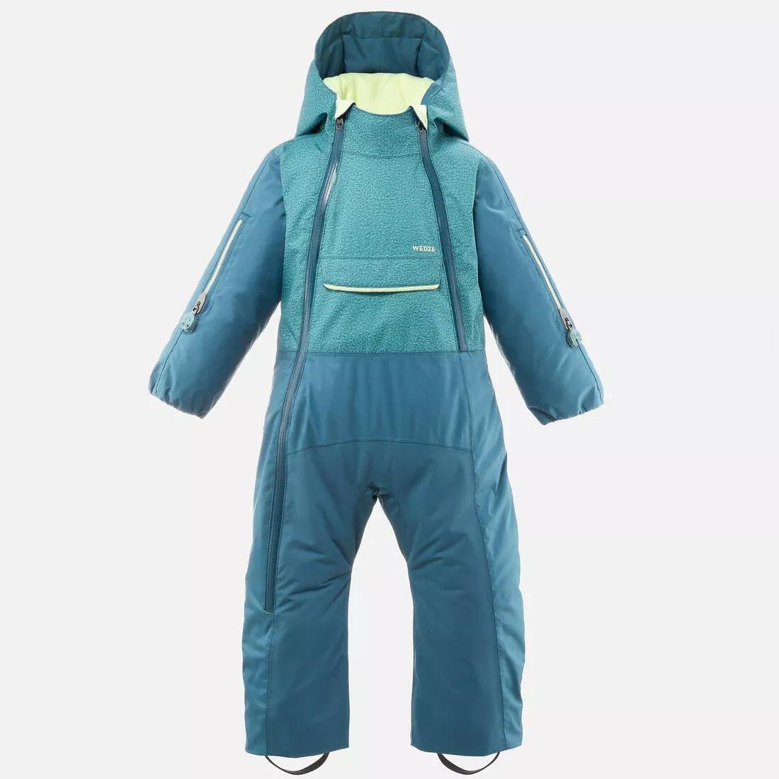 Waterproof Baby Ski Suit - 900 Warm PNF, Turquoise, 5401_000, medium