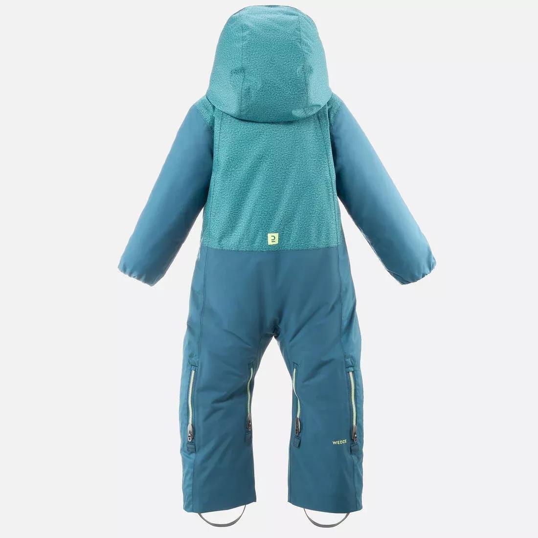 Waterproof Baby Ski Suit - 900 Warm PNF, Turquoise, 5401_000, large image number 3