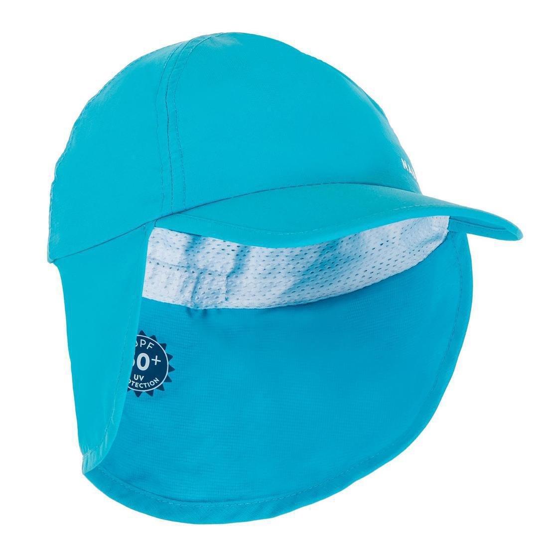 Baby Swimming Uv Protection Cap, Turquoise, , large image number 1