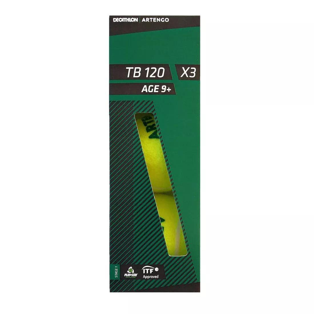 ARTENGO - Tennis Ball Tb120*3, Green