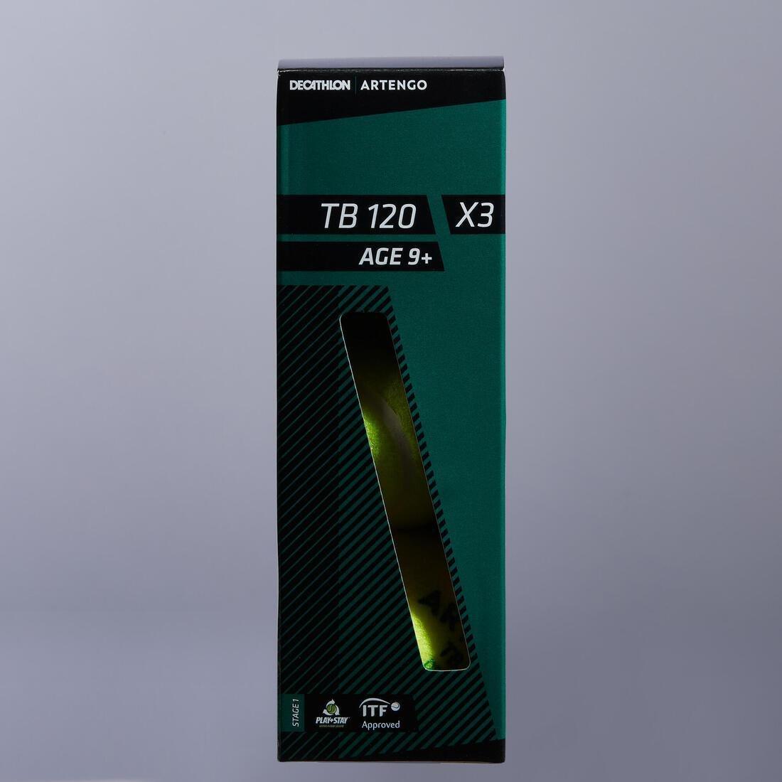 Tennis Ball Tb120*3, Green, No Color, medium