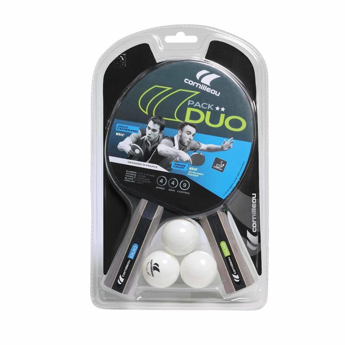 Free Table Tennis Bats And 3 Balls, Set Of 2, No Color, large image number 8