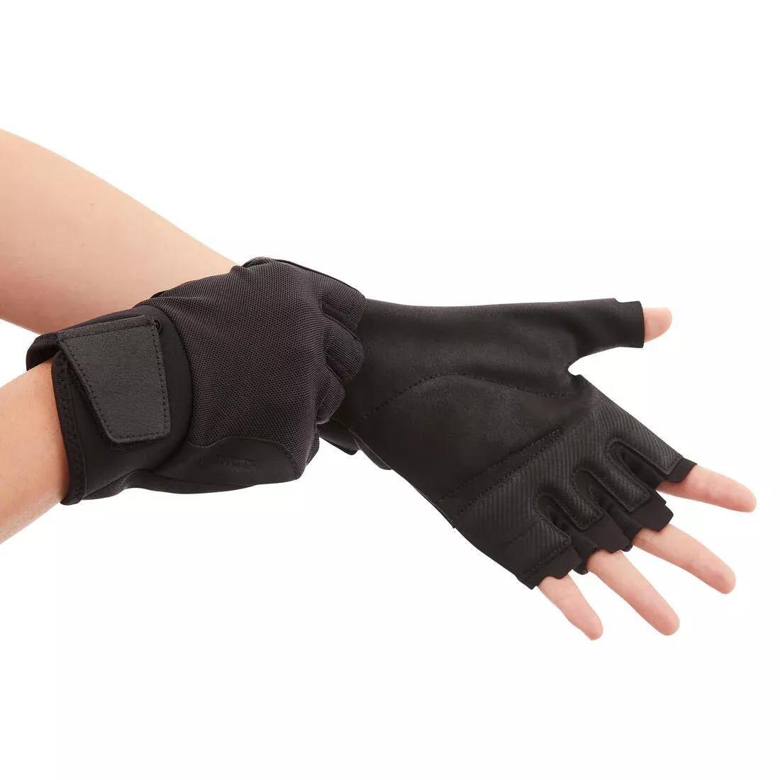 Weight Training Glove - 500, Khaki, , large image number 2