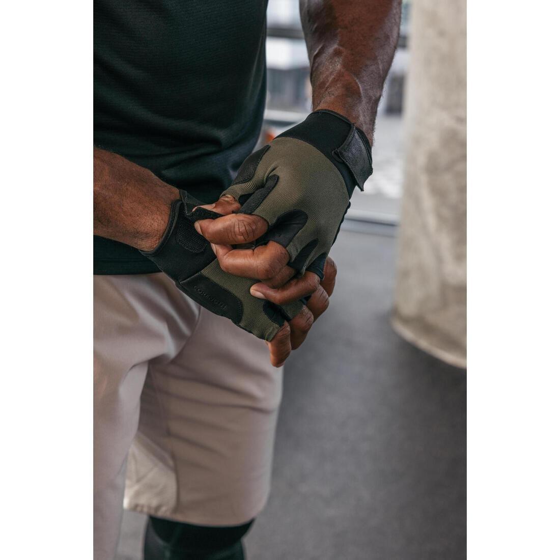 Weight Training Glove - 500, Grey, , large image number 3