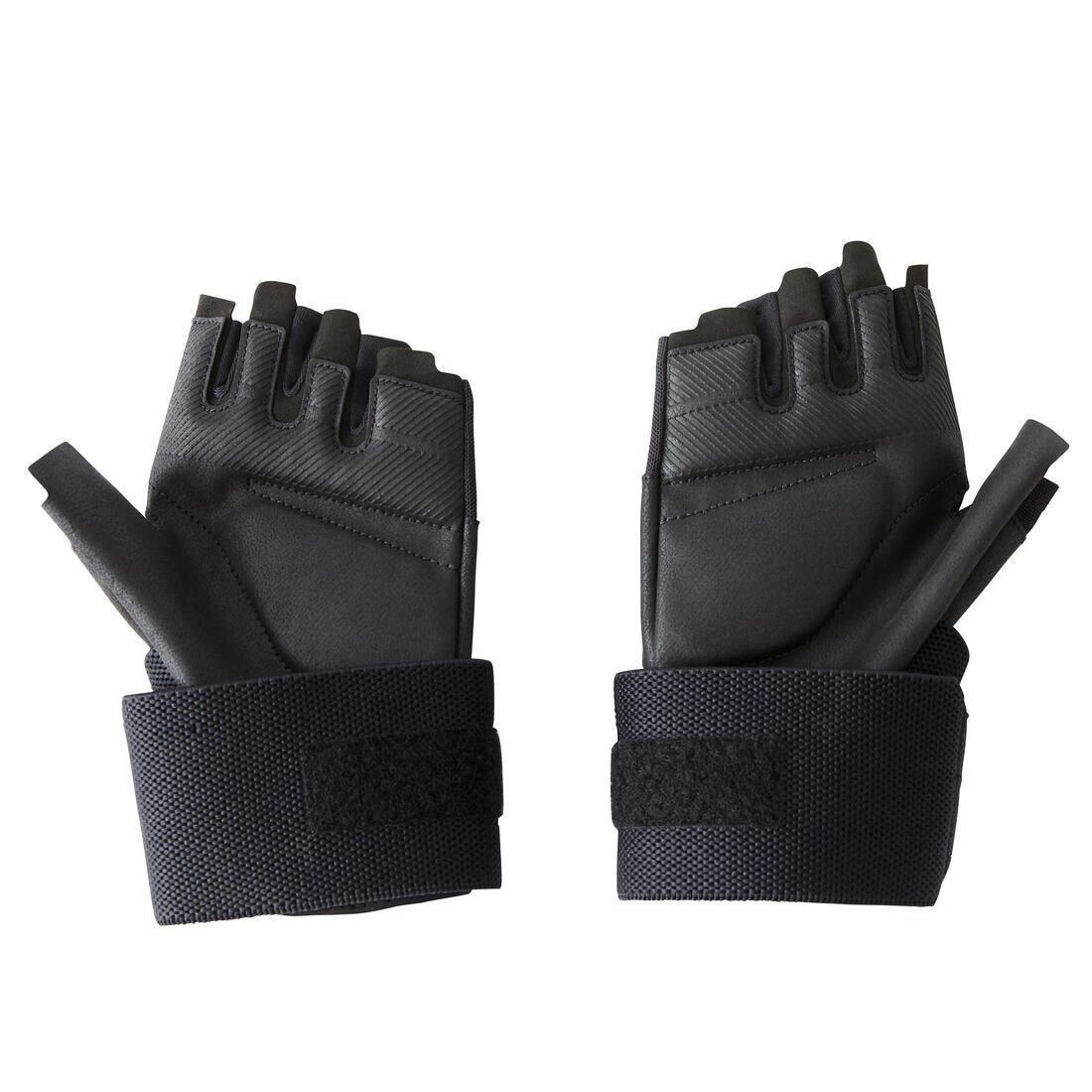 DOMYOS - Men Weight Training Glove - 900, Black