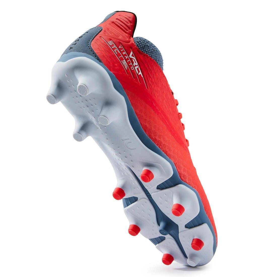 KIPSTA - Kids Football Boots For Dry Pitches Viralto Iii Fg, Red