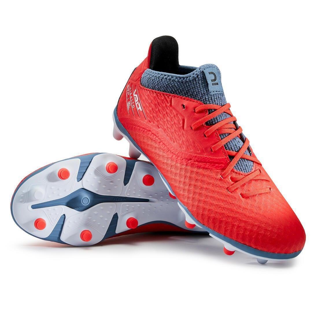 KIPSTA - Kids Football Boots For Dry Pitches Viralto Iii Fg, Red