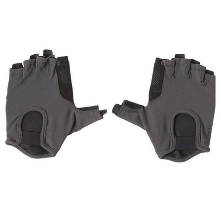 DOMYOS - Women's Ventilated Weight Training Gloves, Carbon grey