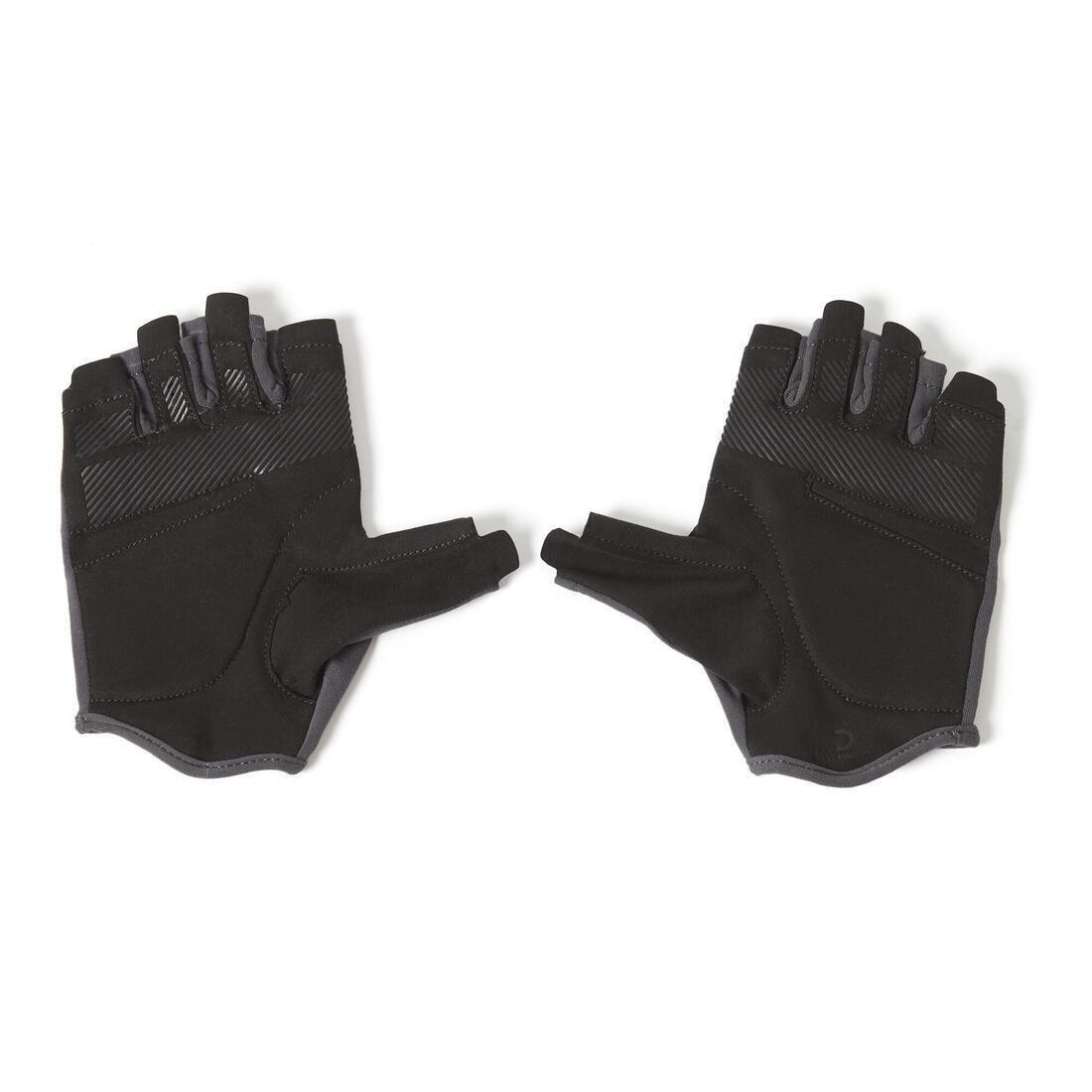 DOMYOS - Women's Ventilated Weight Training Gloves, Carbon grey