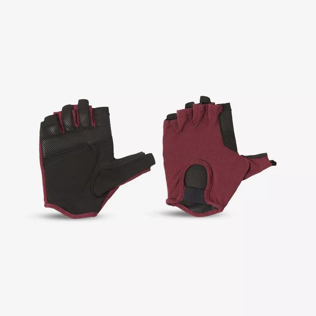 Women Breathable Weight Training Gloves, Burgundy, , large image number 6
