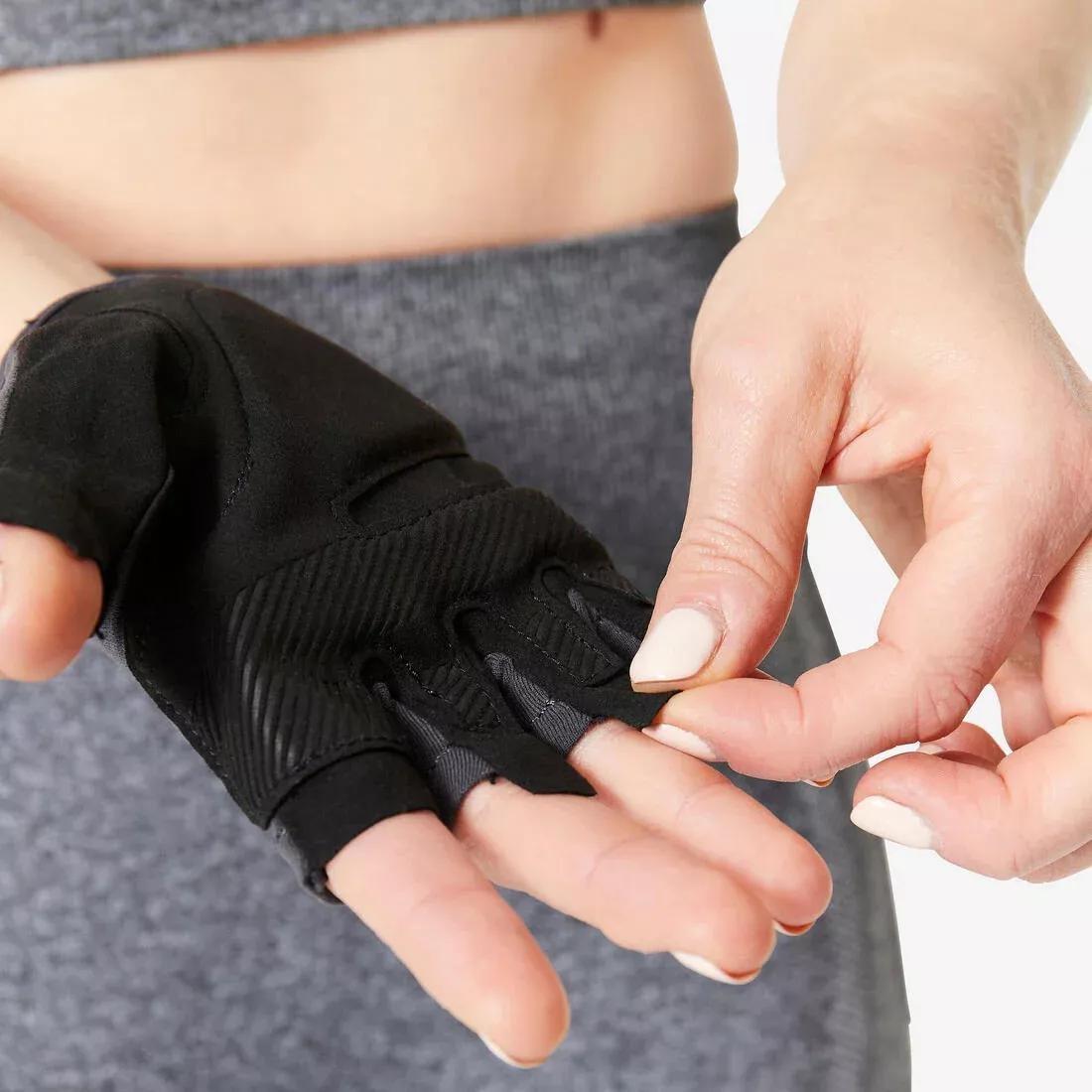 Women Breathable Weight Training Gloves, Burgundy, No Color, large image number 10