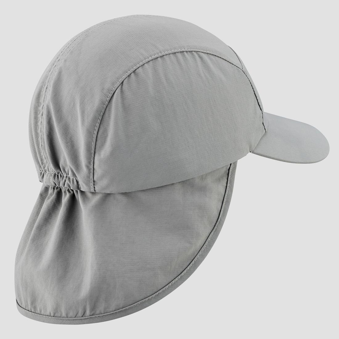 Kids Unisex Hiking Cap MH500, Grey, , large image number 0