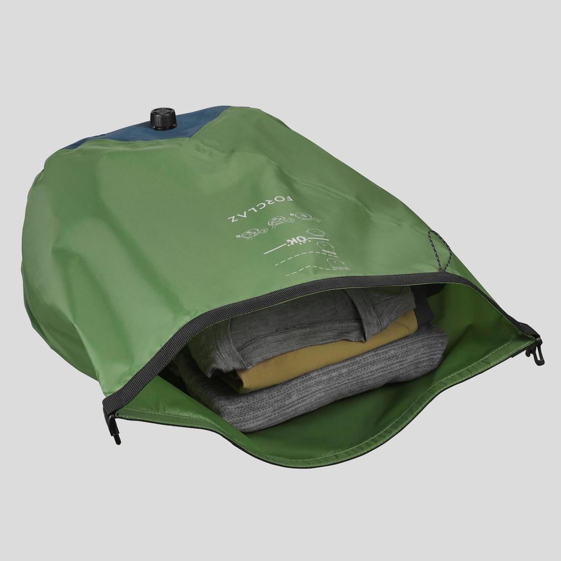 Trekking Waterproof Compression Cover - 20 Litres, Green, No Color, large image number 1