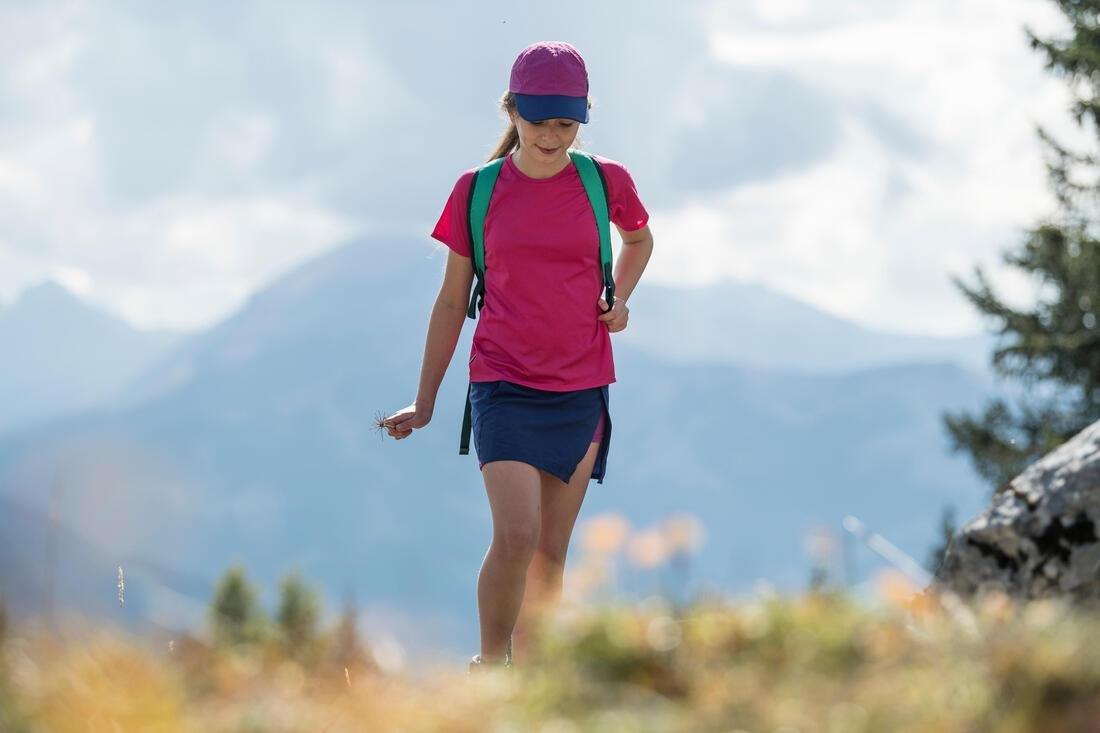 Kids Hike 100 Hiking T-Shirt, Pink, No Color, large image number 10