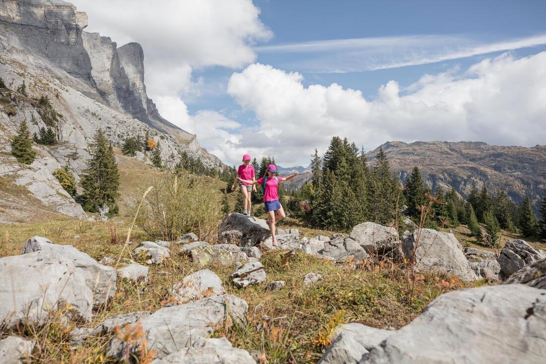 Kids Hike 100 Hiking T-Shirt, Pink, No Color, large image number 12