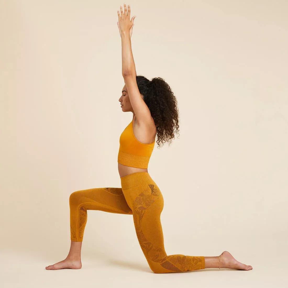 Women Seamless 7/8 Dynamic Yoga Leggings, Navy, , large image number 9