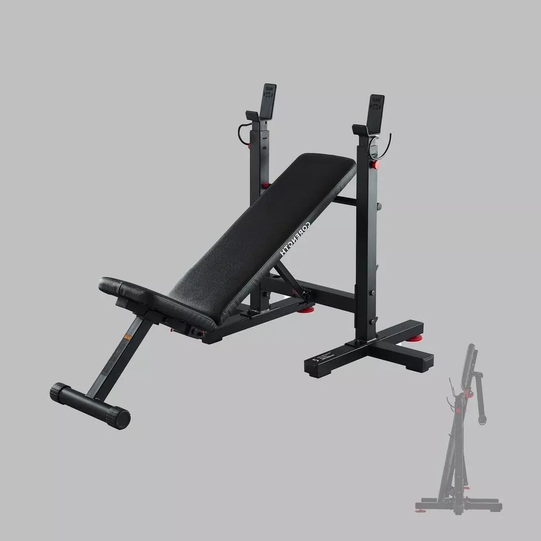 Collapsible Bench Press Incline Bench, Black, No Color, large image number 0