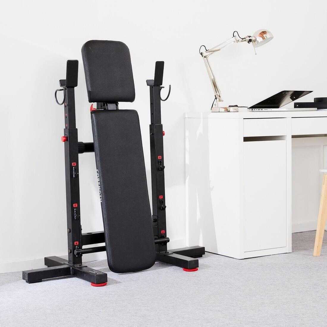 Collapsible Bench Press Incline Bench, Black, No Color, large image number 2