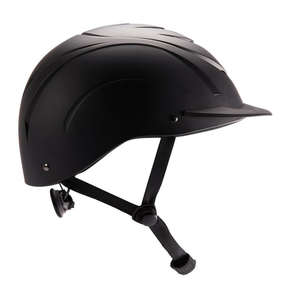 Horse Riding Helmet 500, Black, No Color, medium