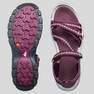 QUECHUA - Womens Walking Sandals Nh110, Deep Chocolate Truffle
