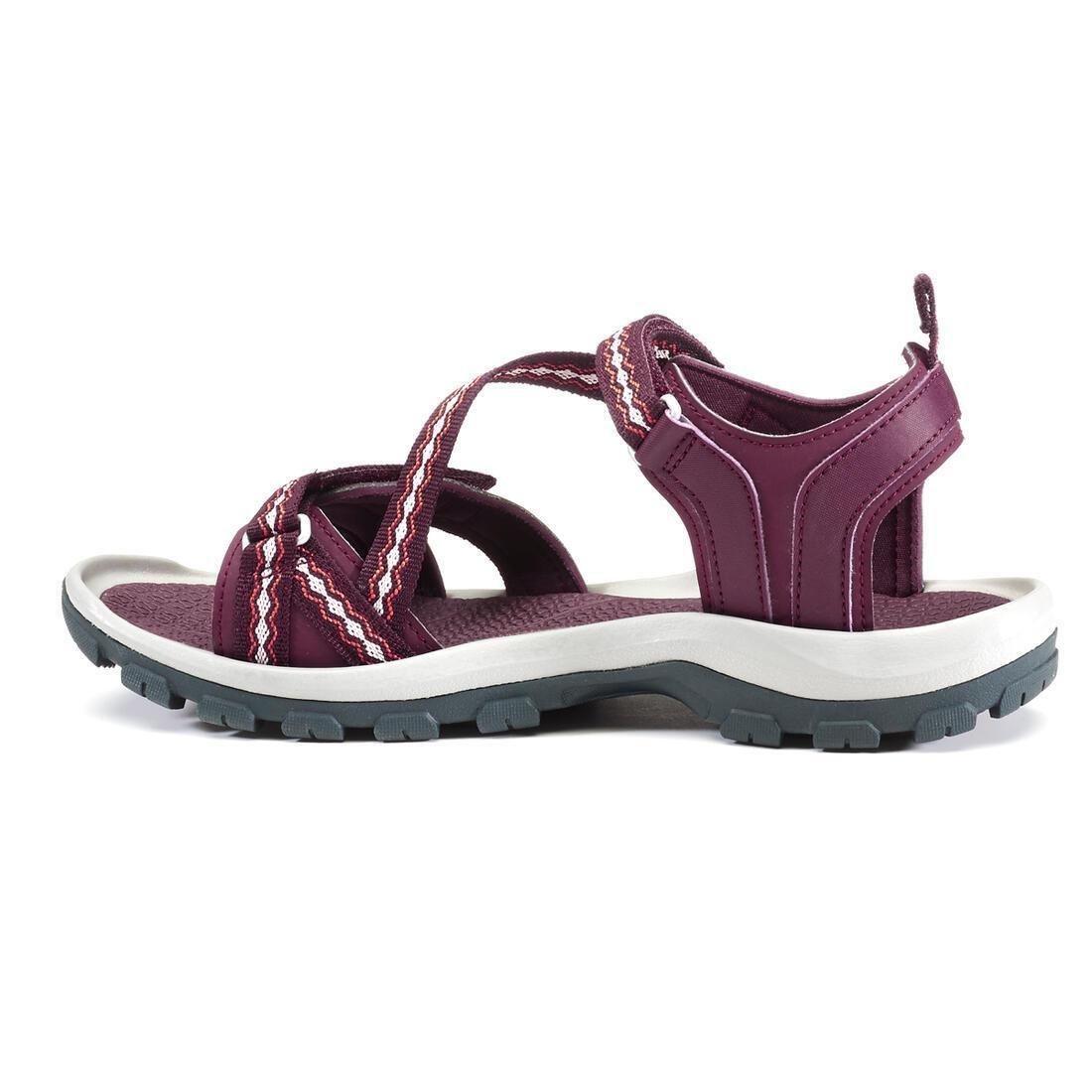 Womens Walking Sandals Nh110, Deep Chocolate Truffle, No Color, large image number 7