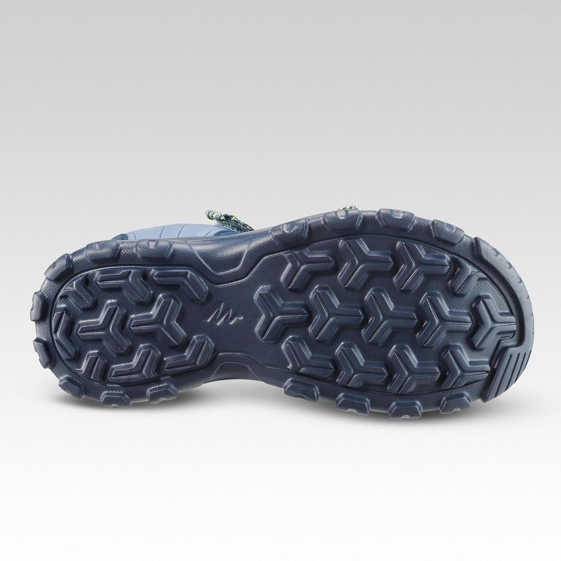 Kids Unisex Hiking Sandals - MH100, Blue, No Color, large image number 3