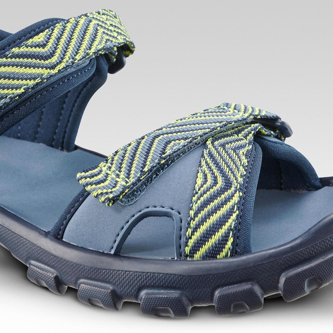 Kids Unisex Hiking Sandals - MH100, Blue, No Color, large image number 7