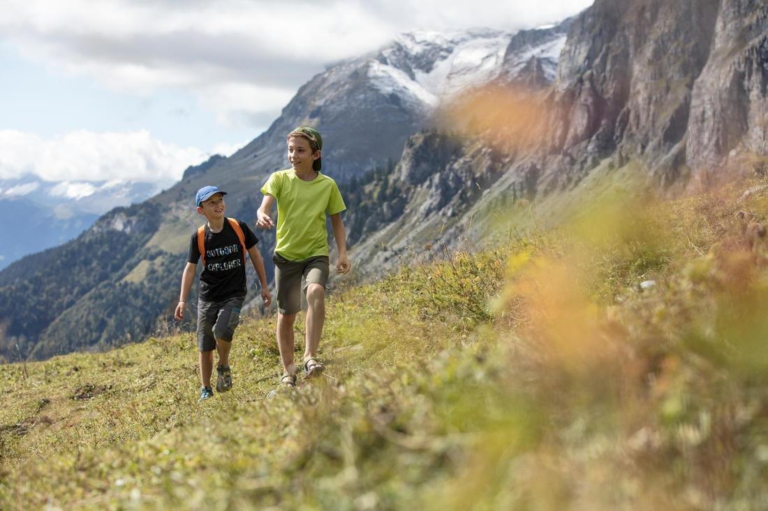 Kids Unisex Hiking Sandals - MH100, Blue, No Color, large image number 14