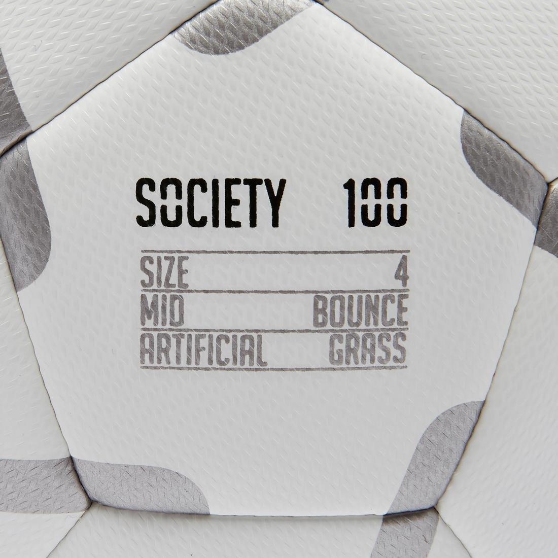 Society 100 5-A-Side Football , White, , large image number 4