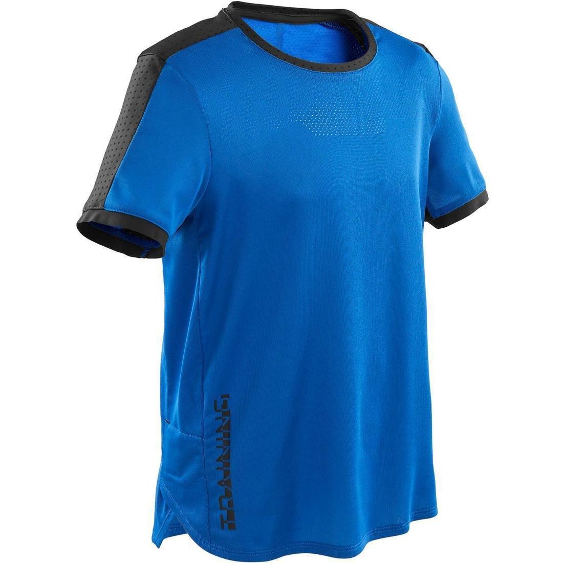 Kids Boys Technical Breathable Gym T-Shirt S900, Blue, No Color, large image number 0