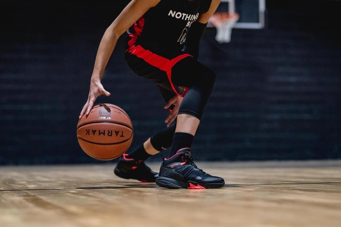 Ss500H Boys'/Girls' Intermediate Basketball Shoes Navy, Black, No Color, large image number 12