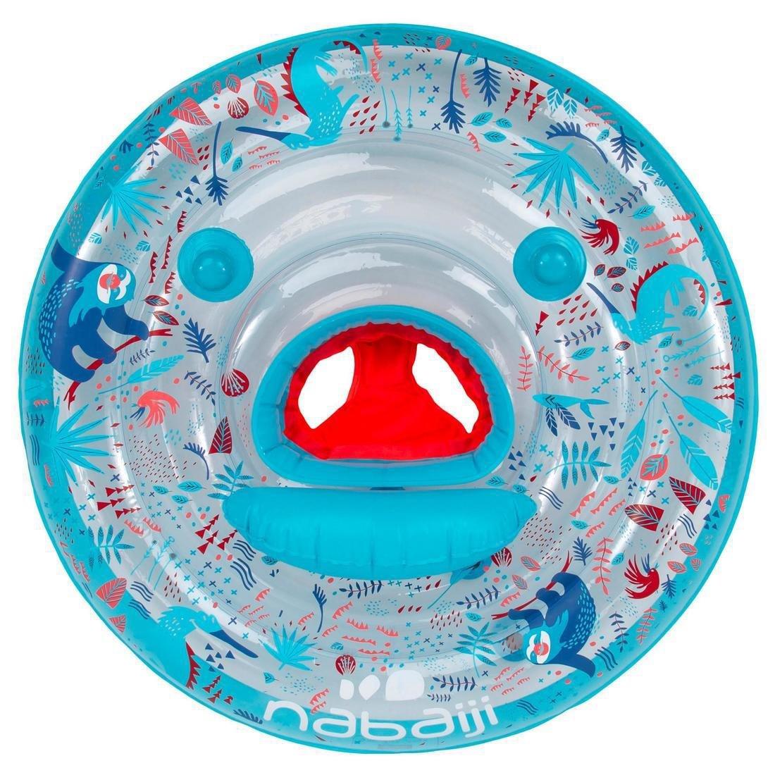 NABAIJI - Babys Inflatable Pool Ring - Seat And Handles, Blue