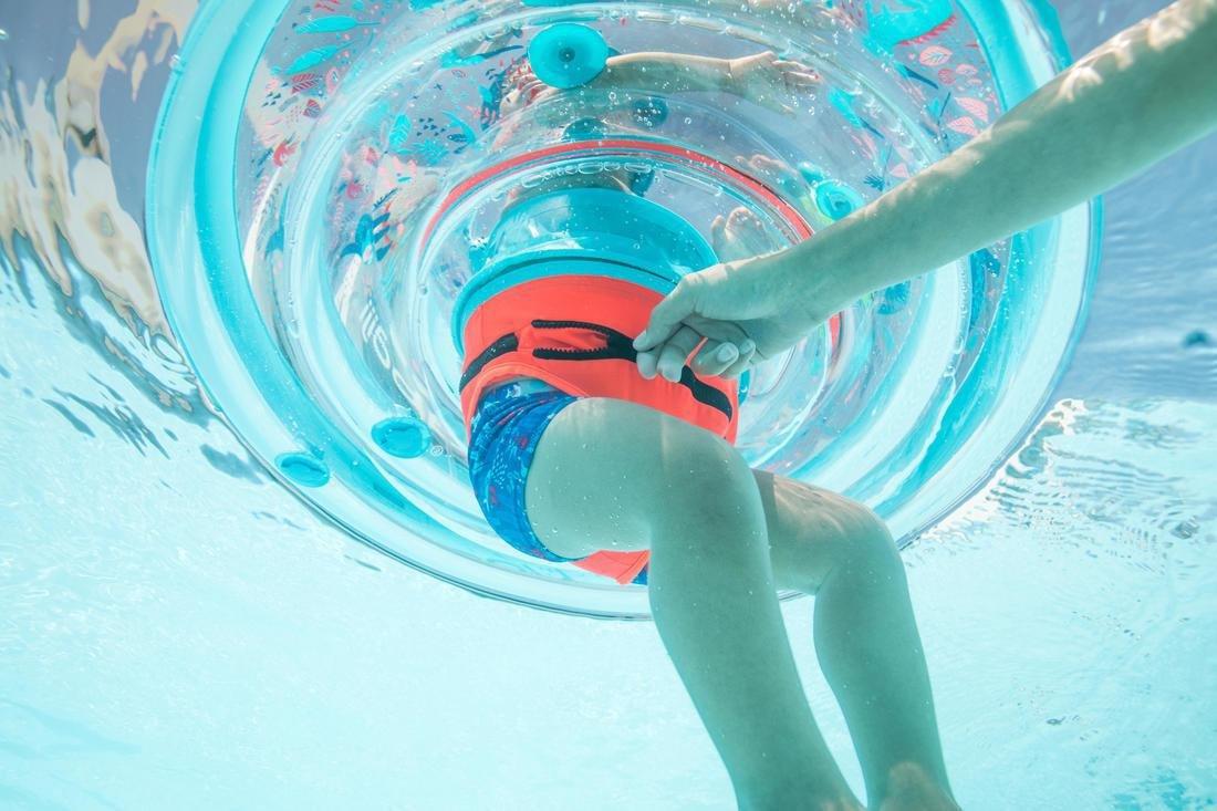 Babys Inflatable Pool Ring - Seat And Handles, Blue, No Color, large image number 8