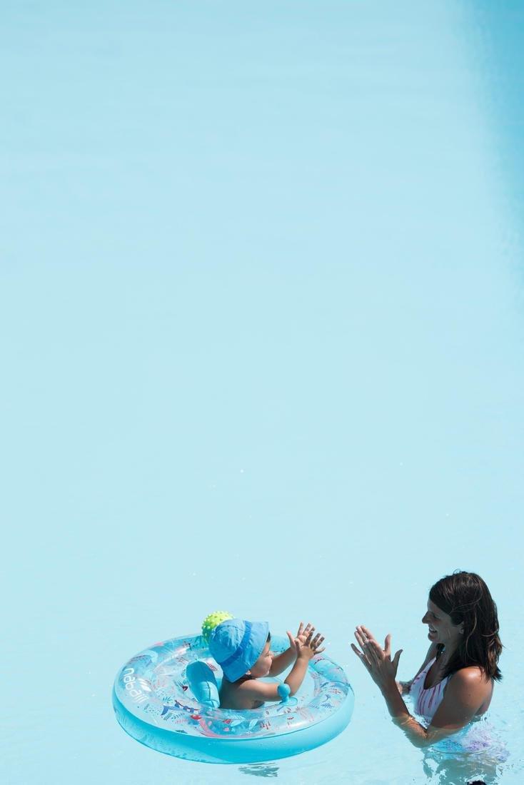 Babys Inflatable Pool Ring - Seat And Handles, Blue, No Color, large image number 9