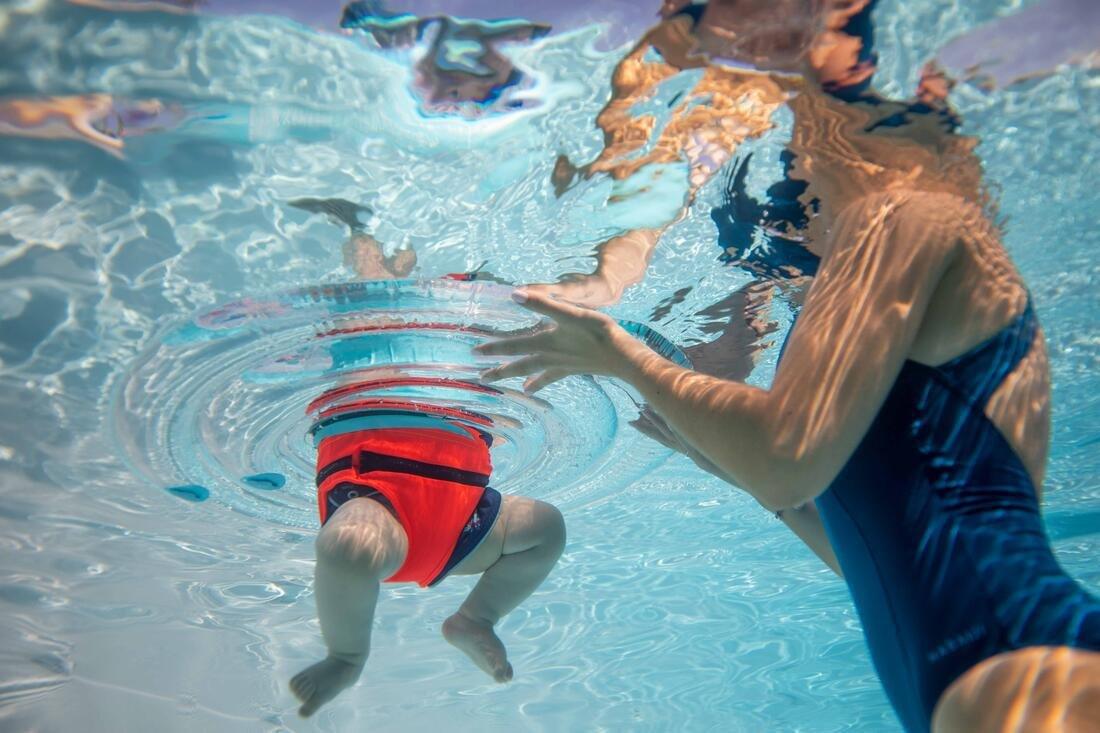 Babys Inflatable Pool Ring - Seat And Handles, Blue, No Color, large image number 10