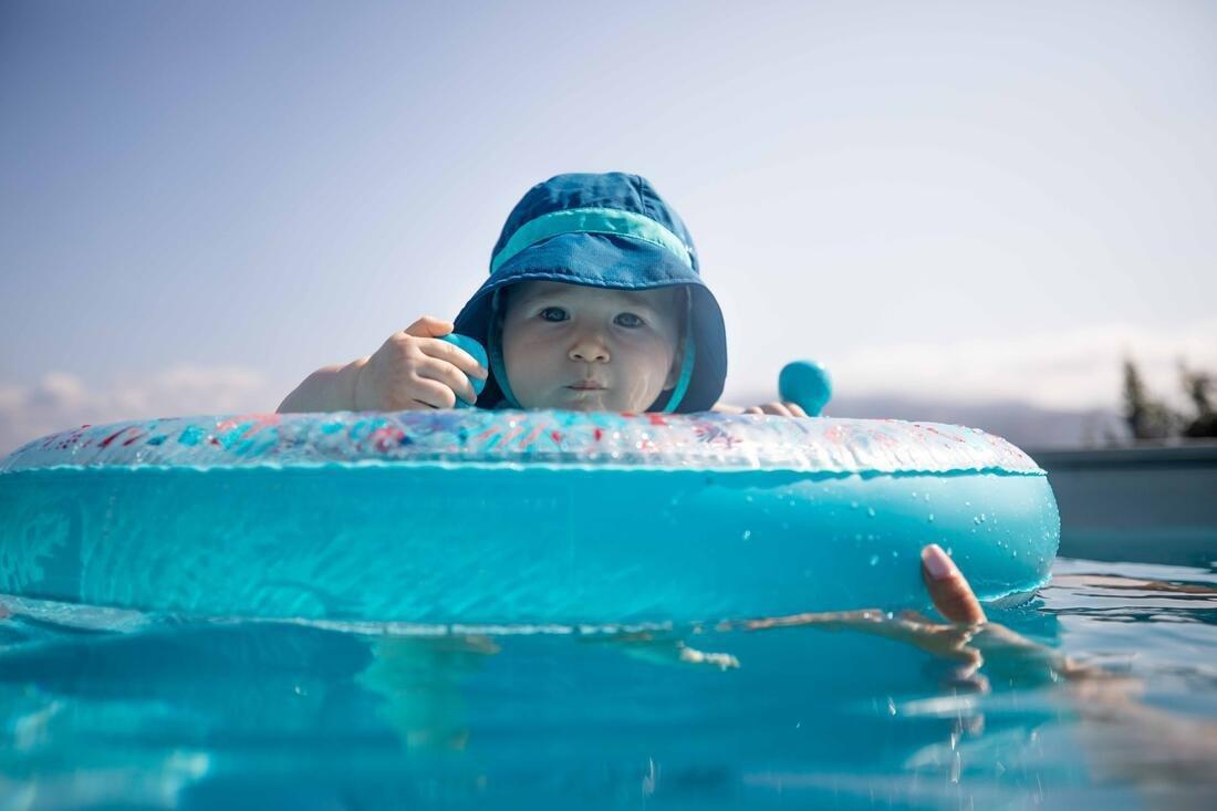 Babys Inflatable Pool Ring - Seat And Handles, Blue, No Color, large image number 11