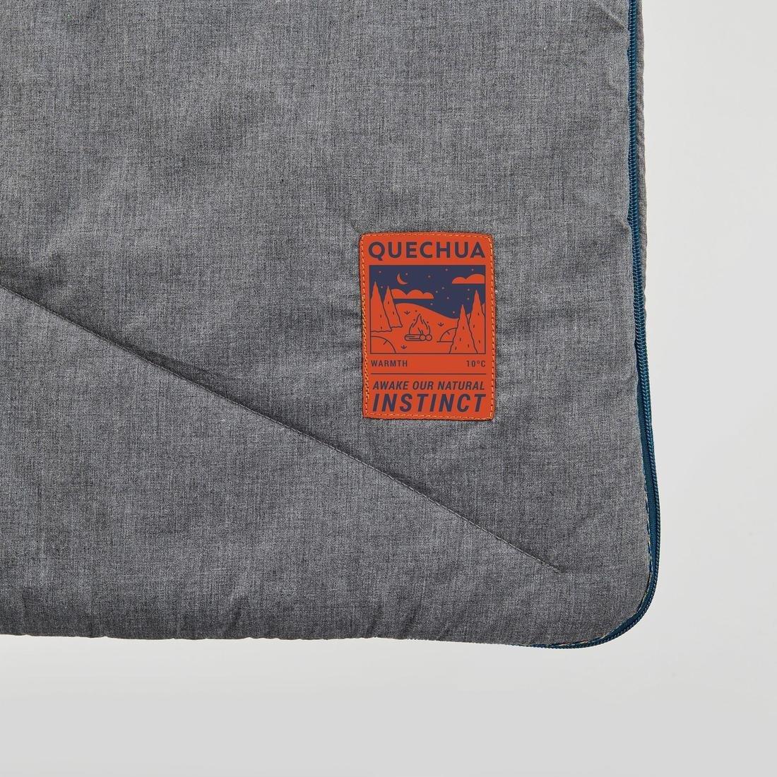 Cotton Sleeping Bag For Camping - Arpenaz 20 Cotton, No Color, large image number 7