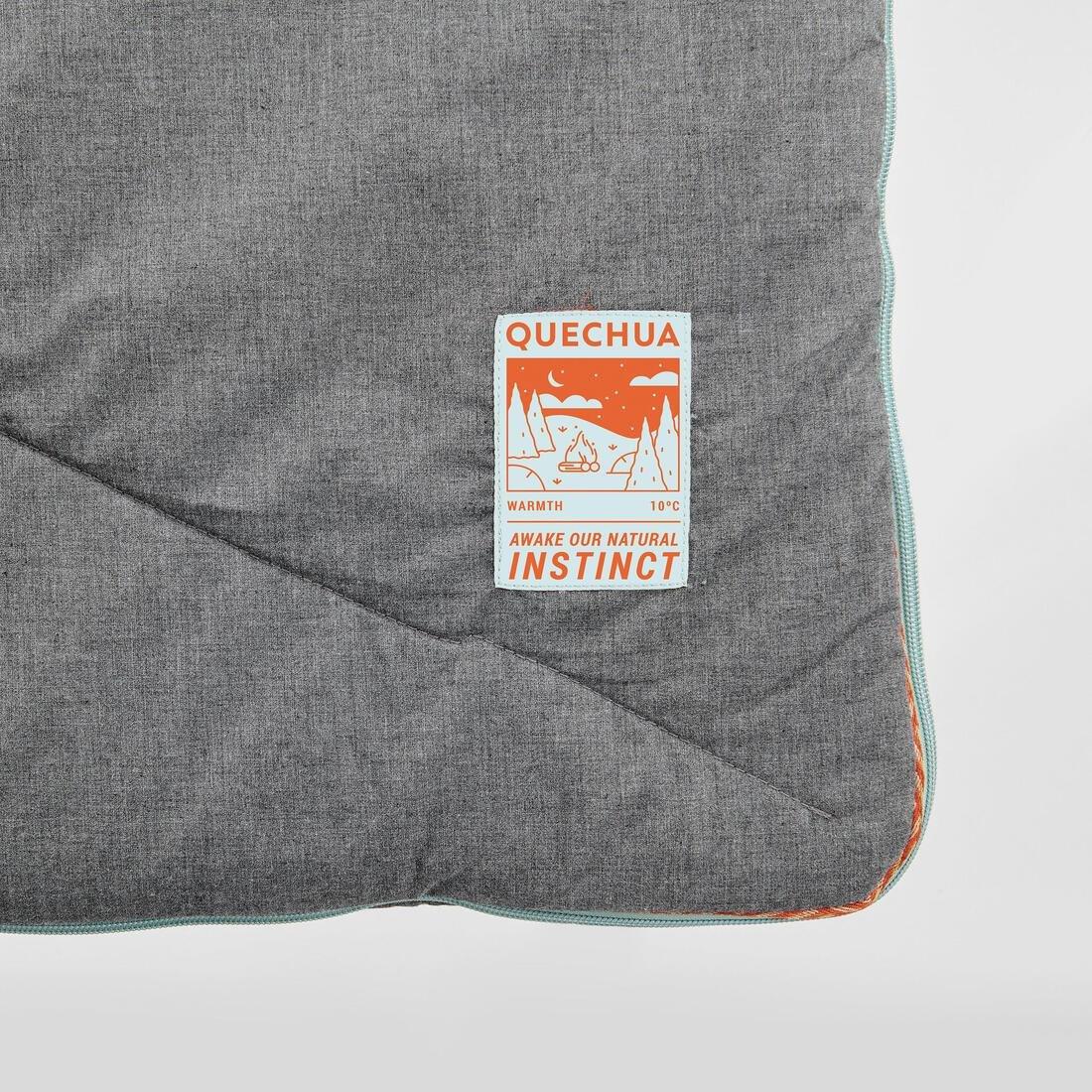 Cotton Sleeping Bag For Camping - Arpenaz 20 Cotton, No Color, large image number 13