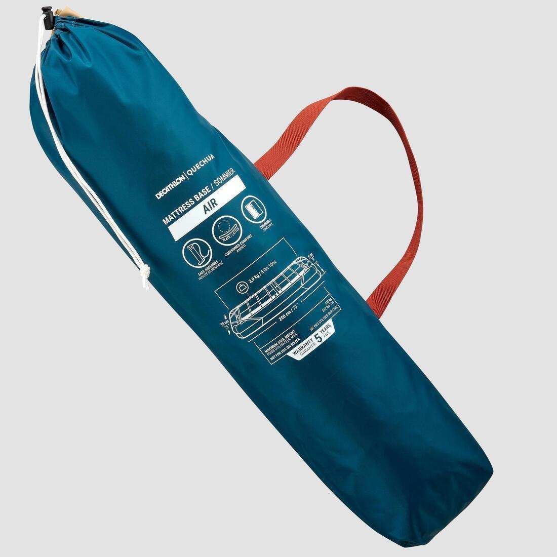Inflatable Camping Bed Base - Camp Bed Air 70 Cm - 1 Person, Sand, No Color, large image number 2