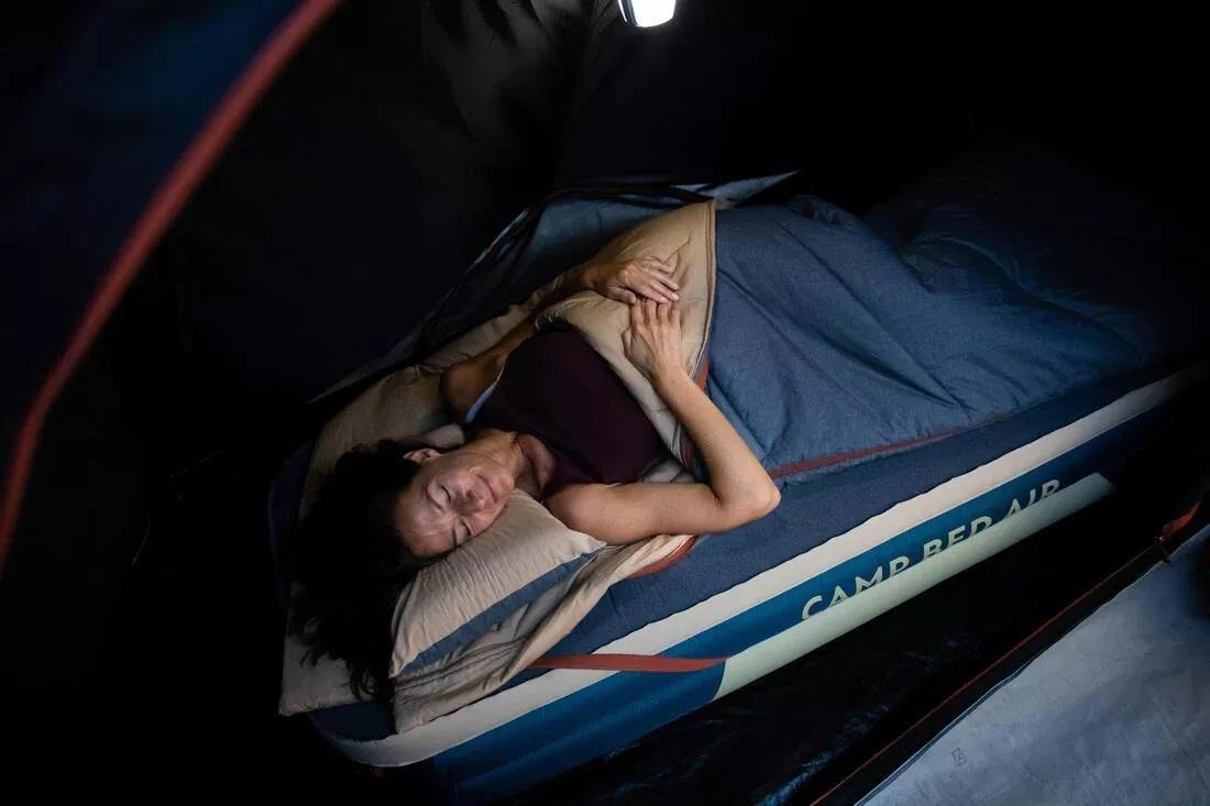 Inflatable Camping Bed Base - Camp Bed Air 70 Cm - 1 Person, Sand, No Color, large image number 13