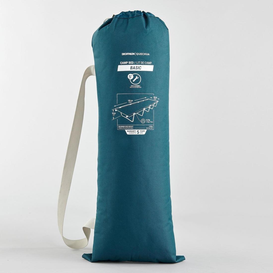 Camping Bed Basic Camp Bed Person, Blue, No Color, large image number 1