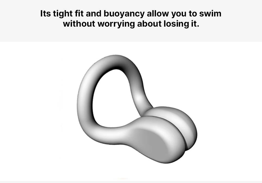 DEFAULT SYNCHRONISED SWIMMING FLOATING TIGHT NOSE CLIP - GREY, No Color, large image number 9