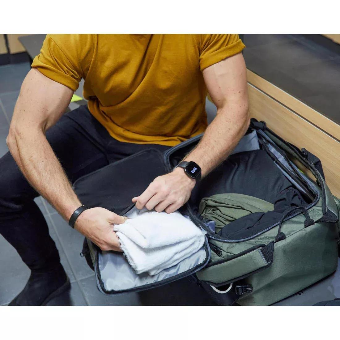 Insulated Laptop Strength Training Bag - 51L, Green, No Color, large image number 7