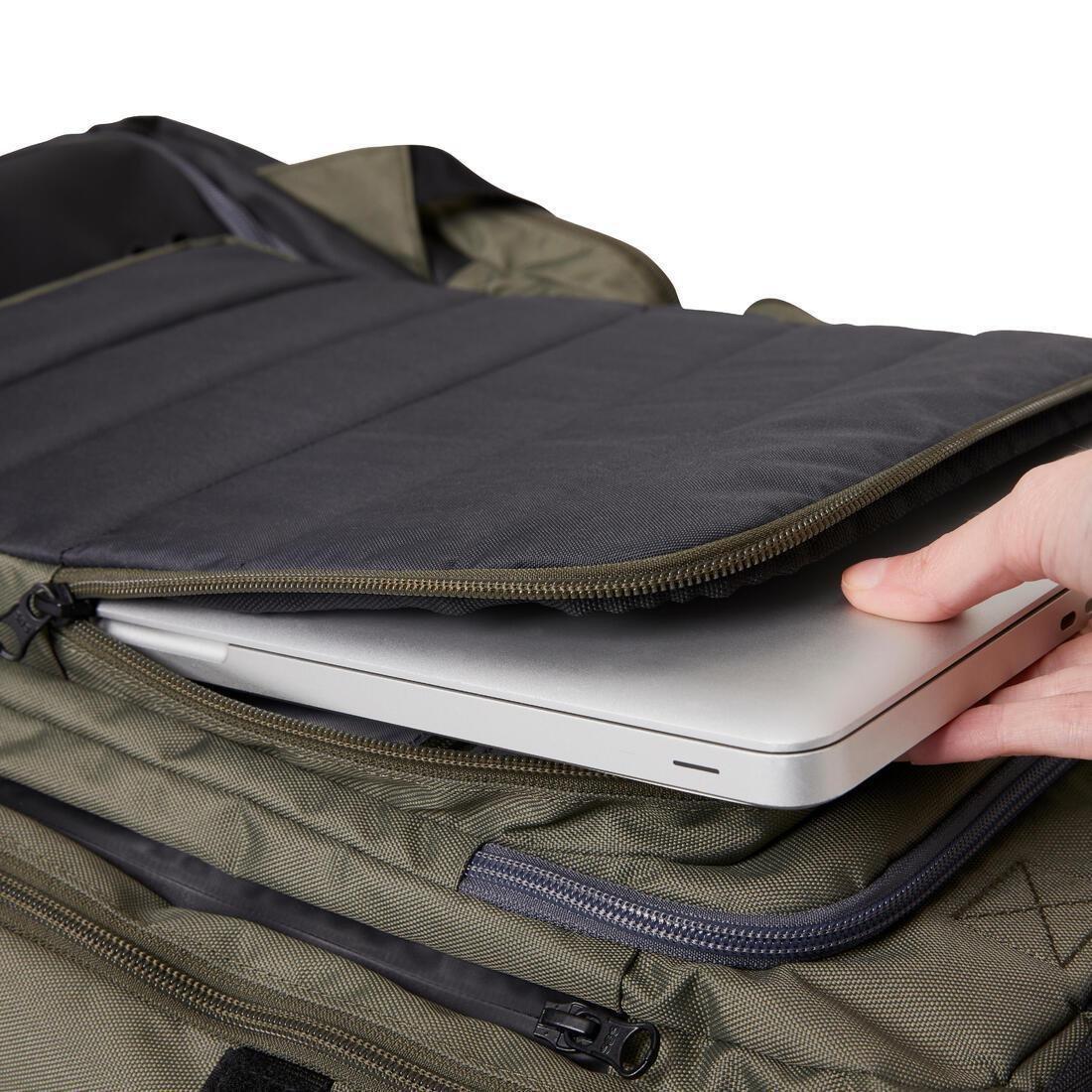 Insulated Laptop Strength Training Bag - 51L, Green, No Color, large image number 11