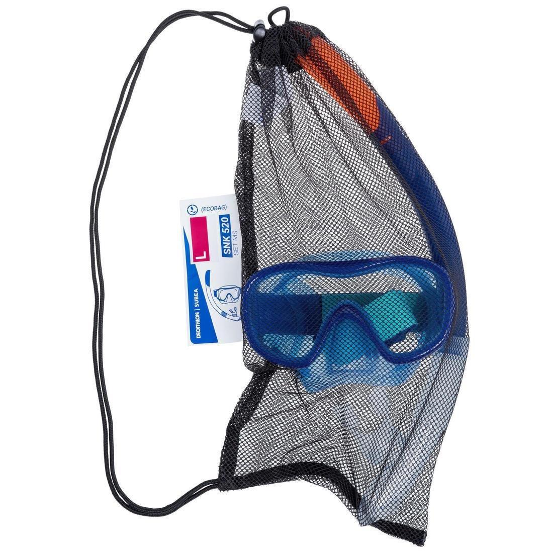 SUBEA - Adult Diving Snorkelling Kit - Mask and Snorkel - 100, Royal blue