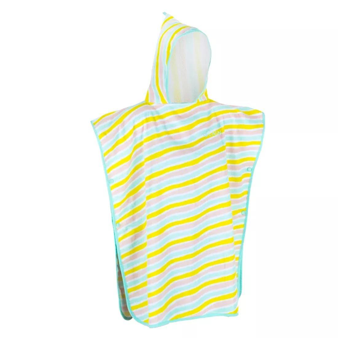 Kids' Surf Poncho 500 (110 To 135 Cm) - Surfy, No Color, medium