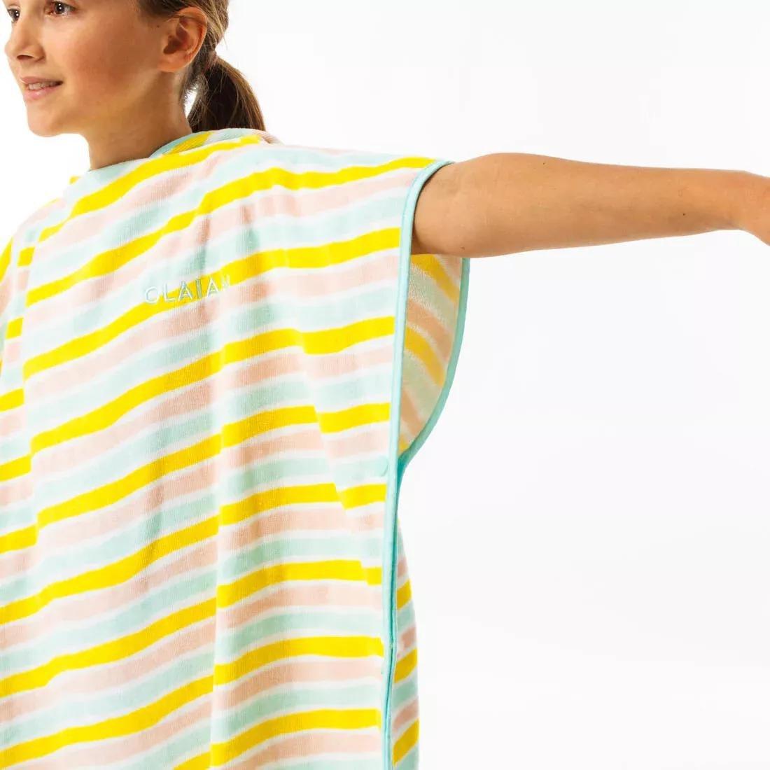 Kids' Surf Poncho 500 (110 To 135 Cm) - Surfy, No Color, medium